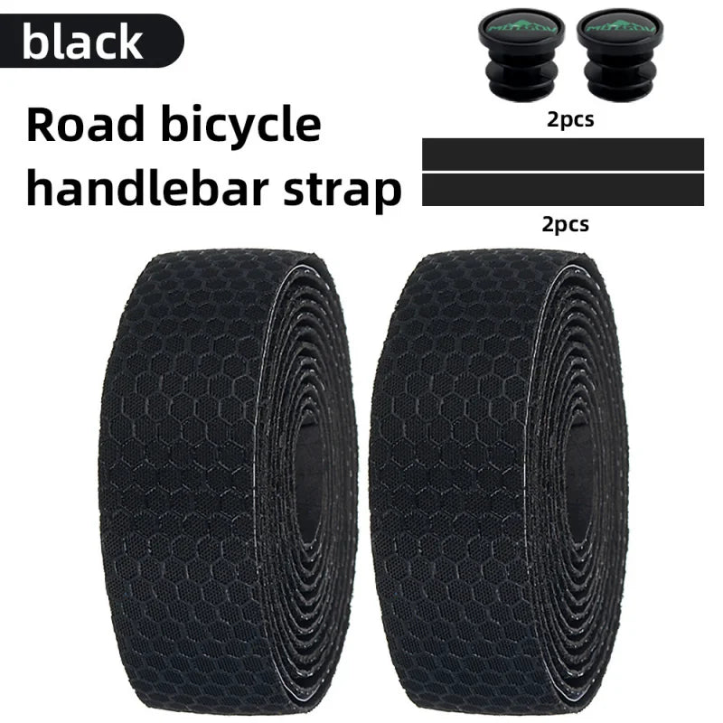Road Bike Handlebar Tape – Honeycomb Silicone EVA Anti-Slip Wrap
