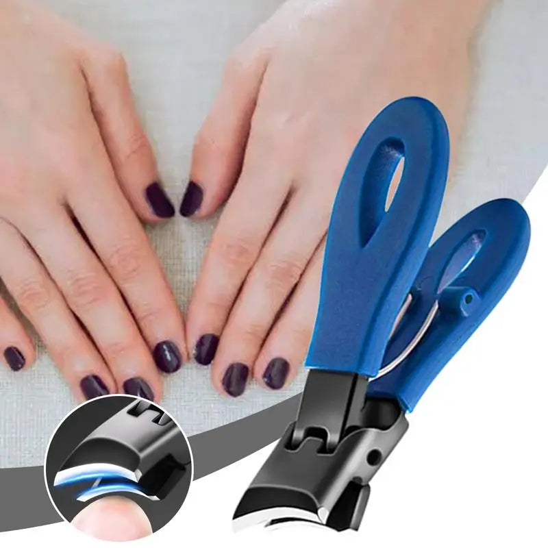 Slanted Nail Clippers – Wide Jaw Stainless Steel Pedicure Tool
