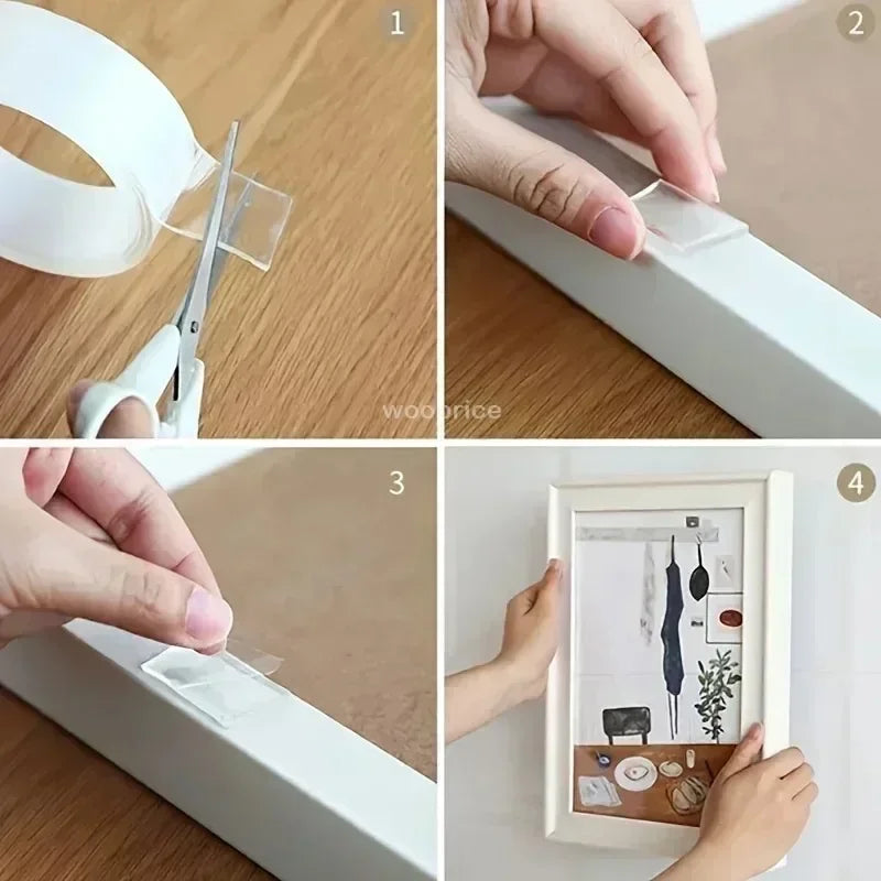 Nano Double-Sided Tape – Removable, Waterproof & Reusable