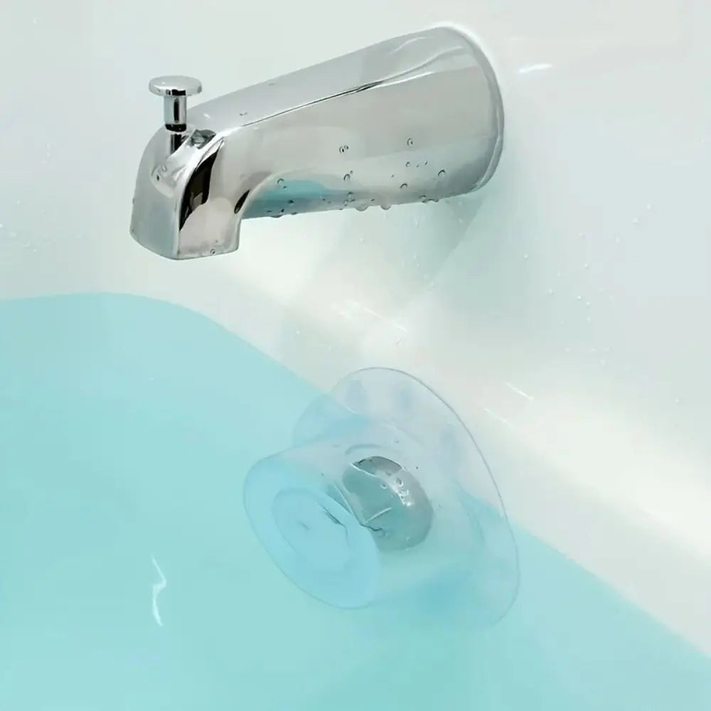 Transparent PVC Bath Overflow Drain Cover Anti-overflow Water Stop
