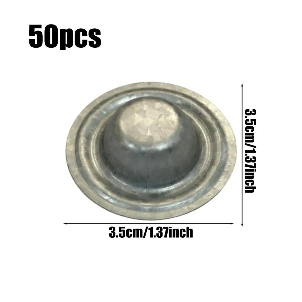 50-Pack Metal Roofing Screw Caps – Aluminum-Zinc Alloy