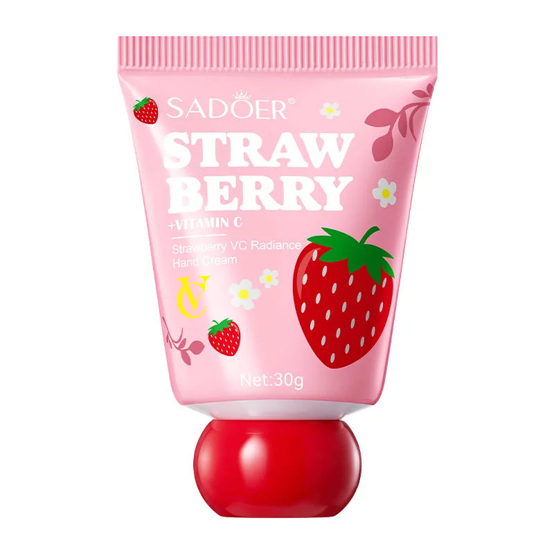 Strawberry Vitamin C Hand Cream 30g – Brightening Moisturizer