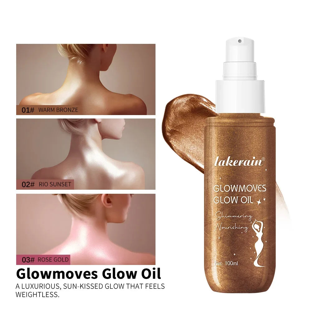 Lakerain Glowmotions Shimmer Body Oil – Bronze Glow 100ml