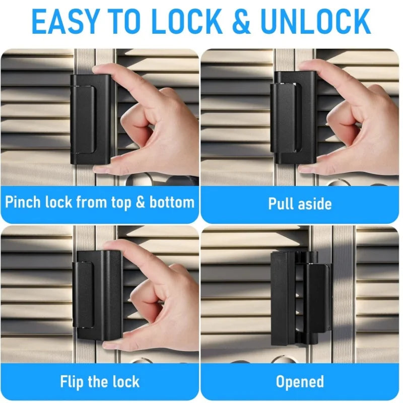 Childproof Door Reinforcement Lock – 800 lb Night Latch
