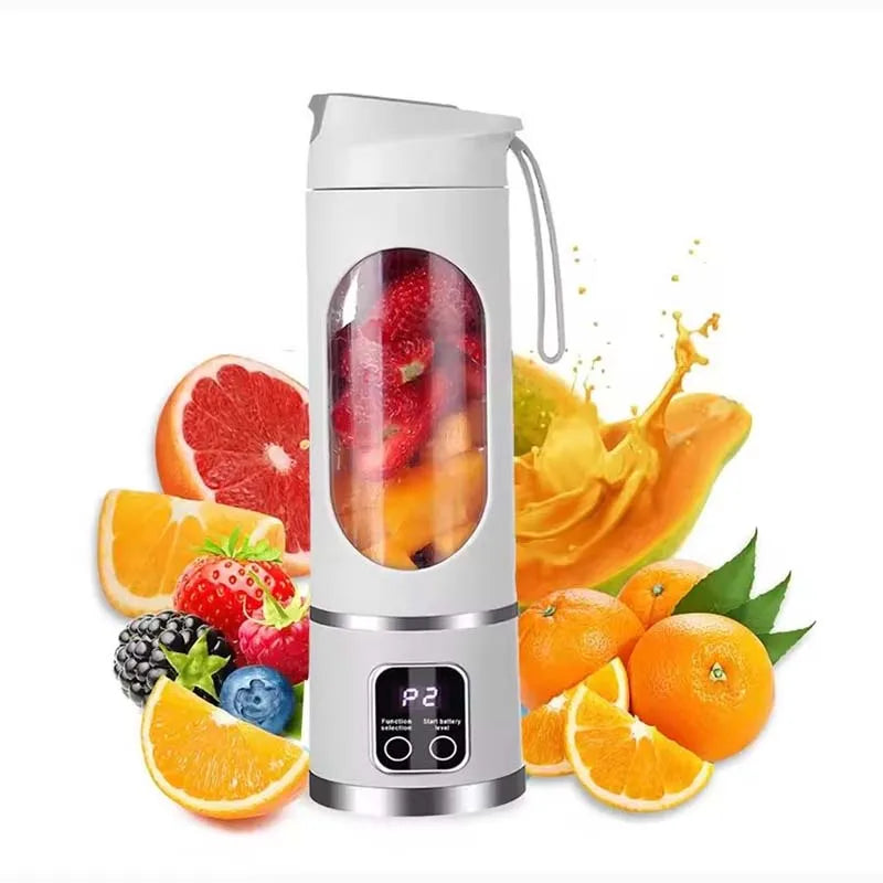 Portable Electric Juicer 450ml Rechargeable Mini Blender