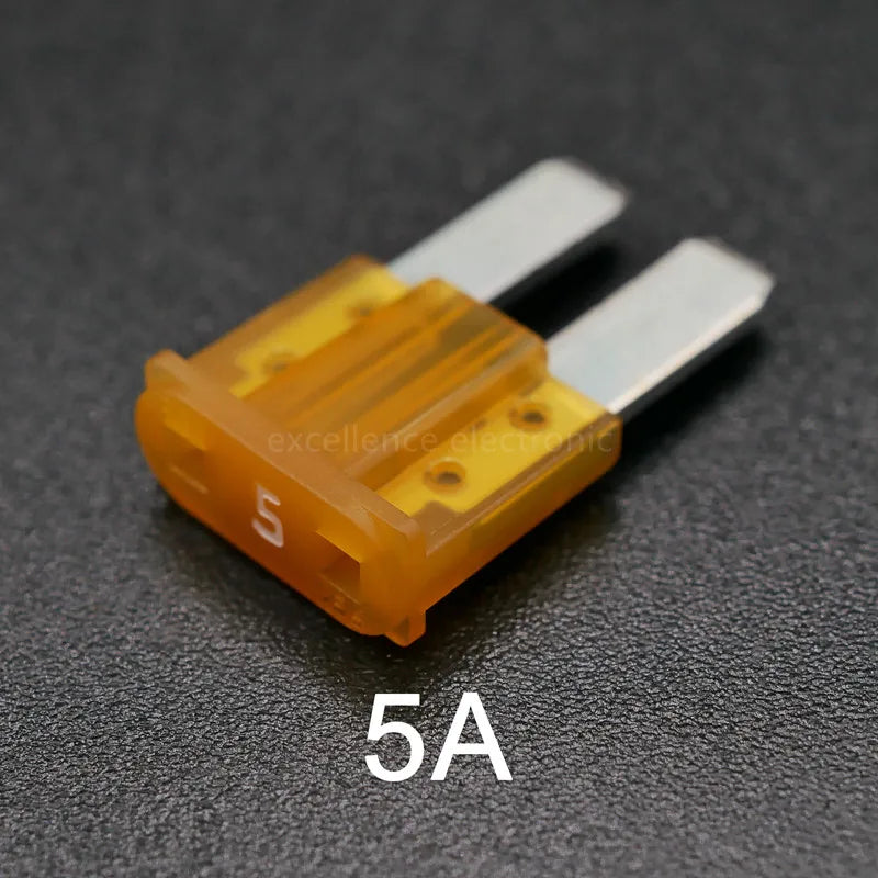 100 50 Mini M2 Car Fuse Long Foot Insert 5Amp 7 10Amp 15A 20A 25A 30A