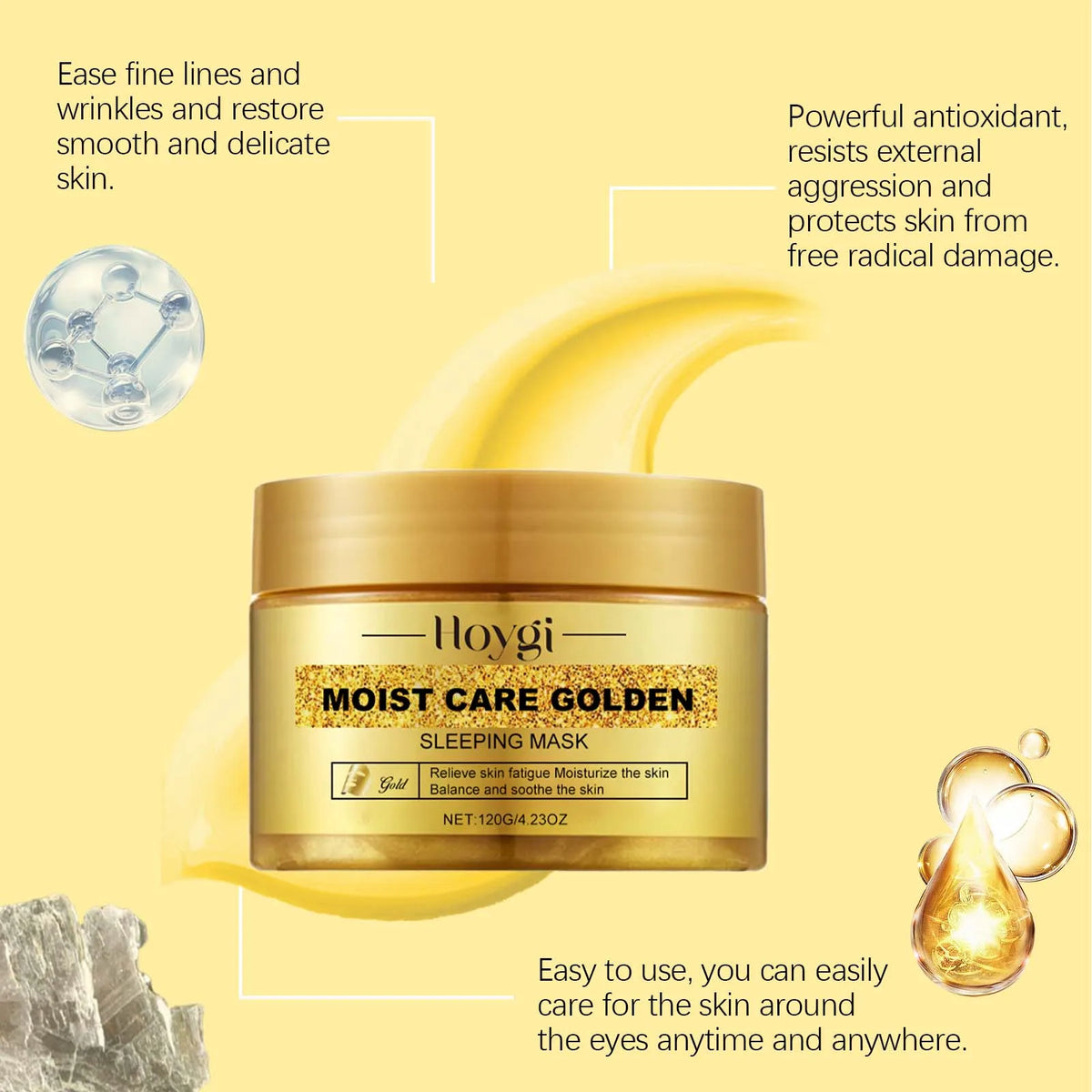 Gold Sleeping Mask – Niacinamide Pore Tightening & Brightening