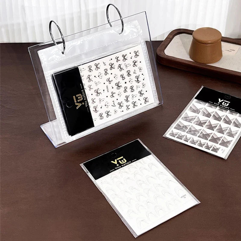 Nail Art Stamping Plate Holder & Display Stand – 34 Plates