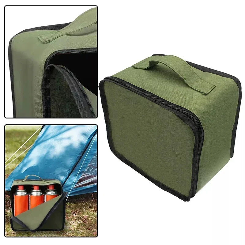 Camping Gas Canister Organizer Bag Carry Multipurpose Outdoor Picnic