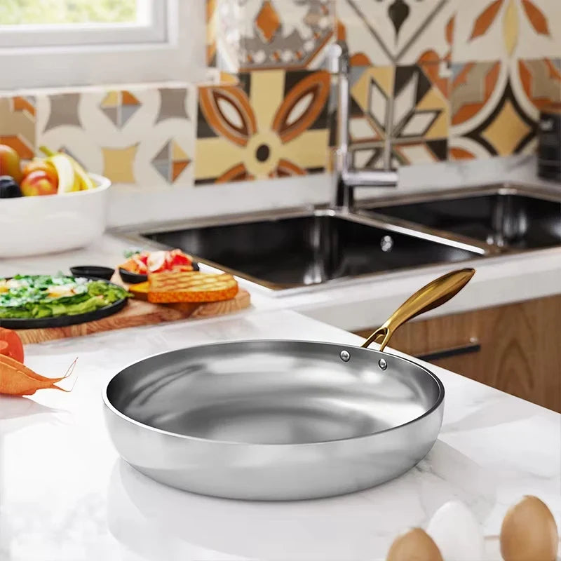 KEMORELA 316 Stainless Steel Frying Pan – Uncoated Skillet