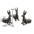 Animal Pot Holder Set – Dog Cat Rabbit Resin Garden Figurines