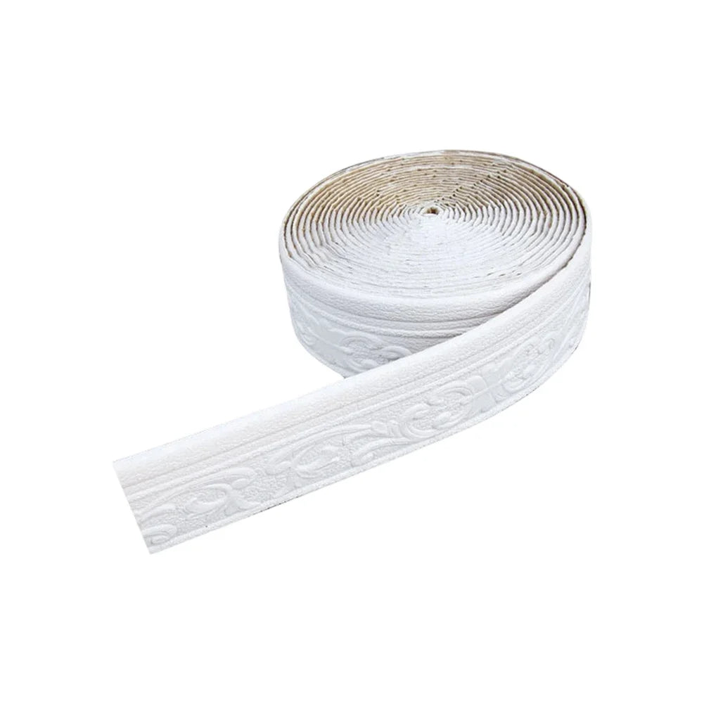 10m 3D Self-Adhesive Wall Trim Skirting Border | Waterproof