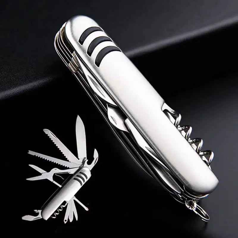 11-in-1 Folding Pocket Multitool Knife | Stainless Steel EDC