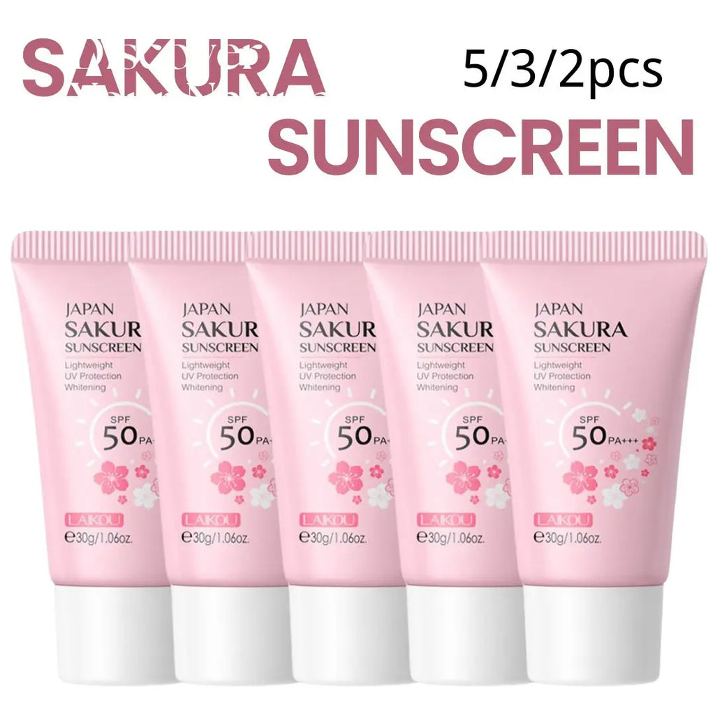Sakura SPF 50 Sunscreen Cream – Moisturizing UV Protection