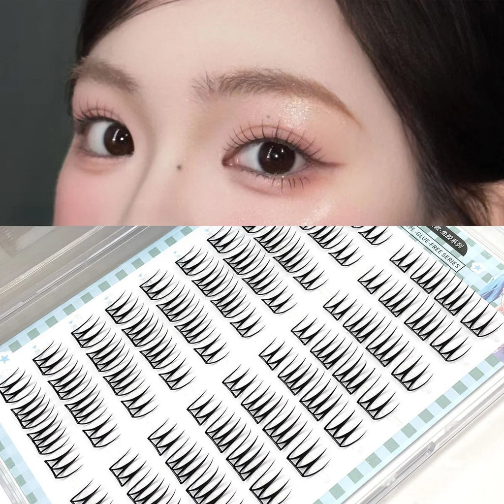 Wispy Self-Adhesive Cluster Lashes | 10-Row K-Beauty Style