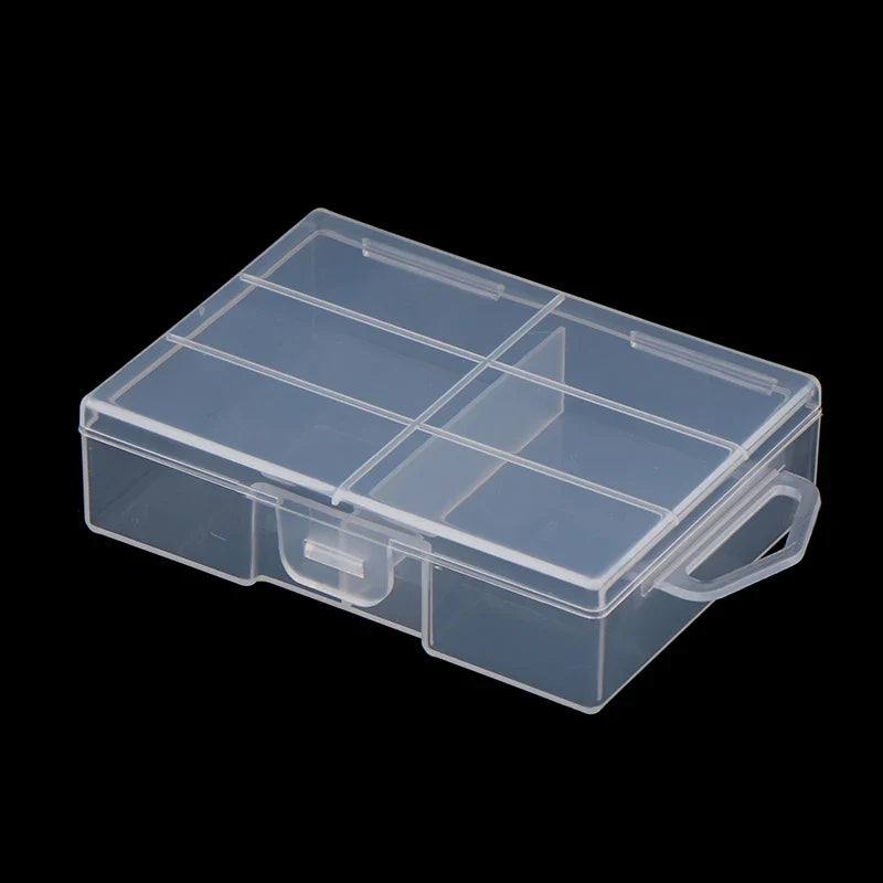 Transparent 18650 Battery Storage Box | Clear Plastic Organizer