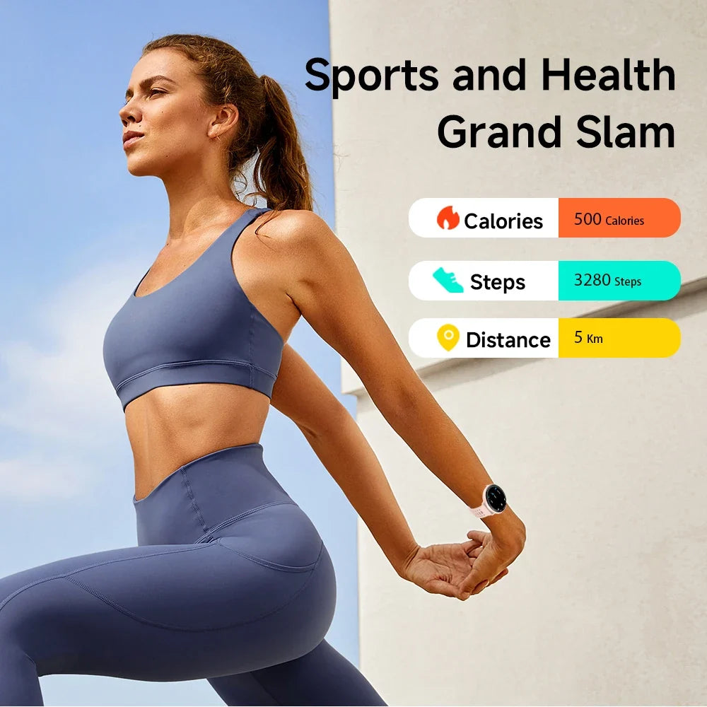 Yoateo Smart Watch | Built-In GPS, Bluetooth Call, IP68, 100+ Sports