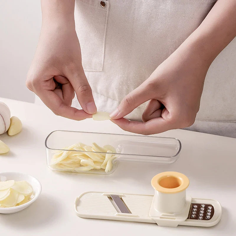 3-in-1 Mini Garlic Chopper Press Grinder | Kitchen Food Processor