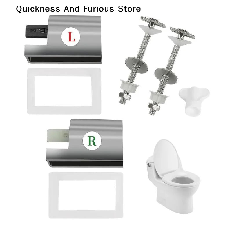 Soft Close Toilet Seat Hinges – Top Fix Replacement Set