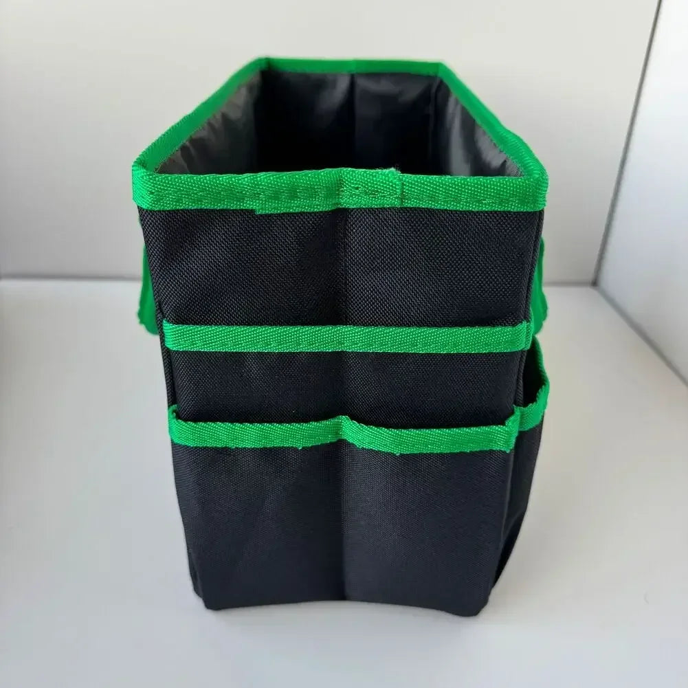 Heavy Duty Wide Mouth Tool Bag – Multi-Pocket Oxford Tote