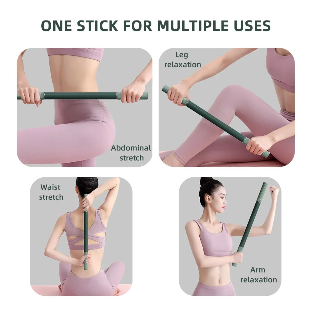 Yoga Stretching Stick | Posture Corrector & Muscle Roller