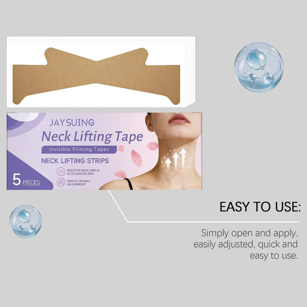 Jaysuing Collagen Neck Lifting Mask – Firm & Brighten 5 Pcs
