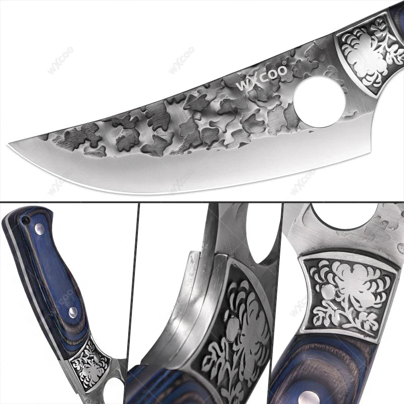 WXCOO Forged Boning & Cleaver Chef Knife | High Carbon Steel
