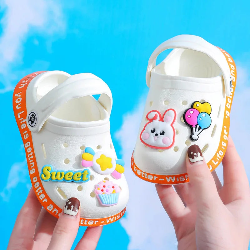 Kids Cartoon Flip Flops | Boys & Girls Beach Slippers