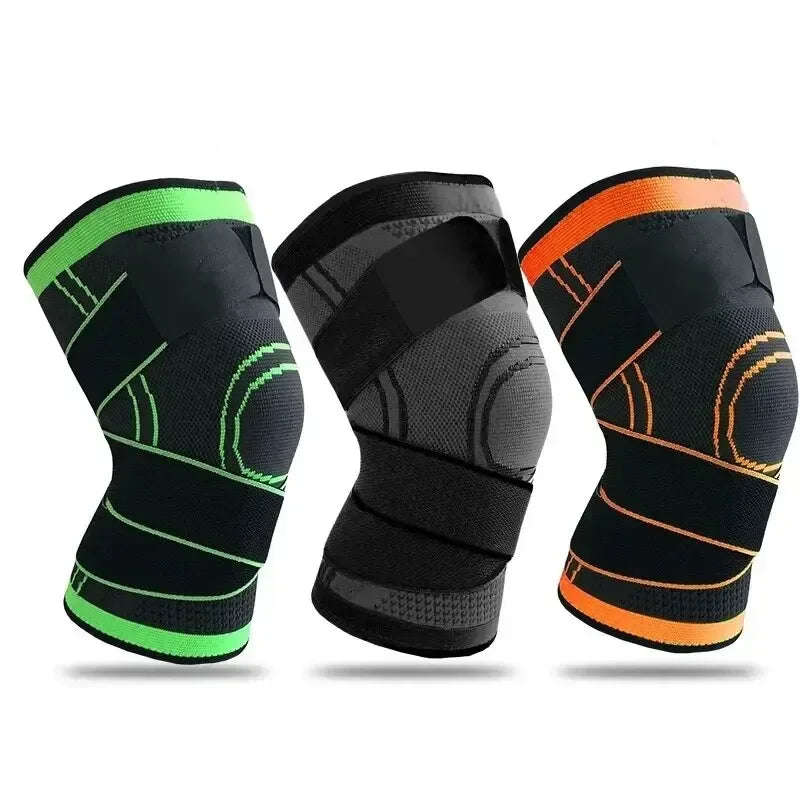 Knee Compression Sleeve Adjustable Straps – Running & Sports