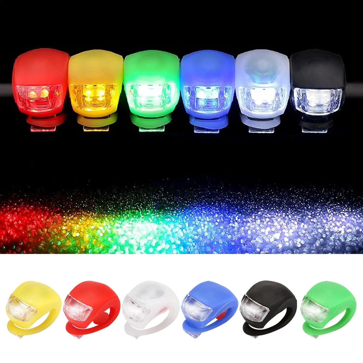 LED Bike Lights Waterproof Front & Rear Cycling Safety Lights