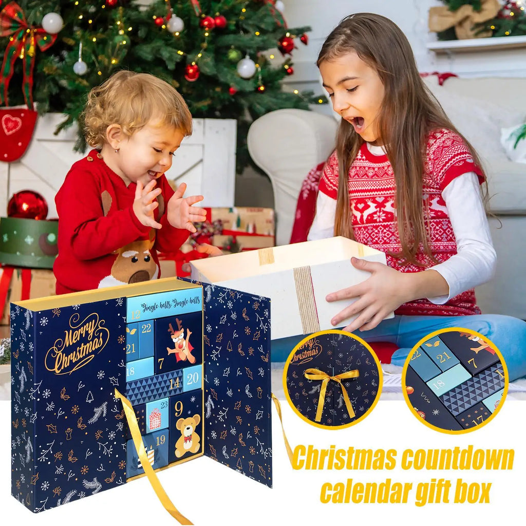 Empty Countdown Calendar Refillable Advent 24 Days Christmas Boxes