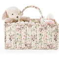 Floral Portable Diaper Caddy Organizer | Removable Divider