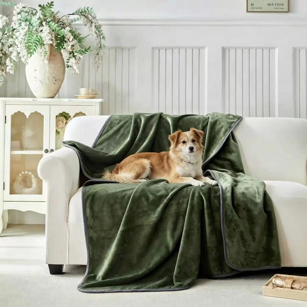 Waterproof Pet Blanket & Couch Protector | Fleece Throw for Dogs
