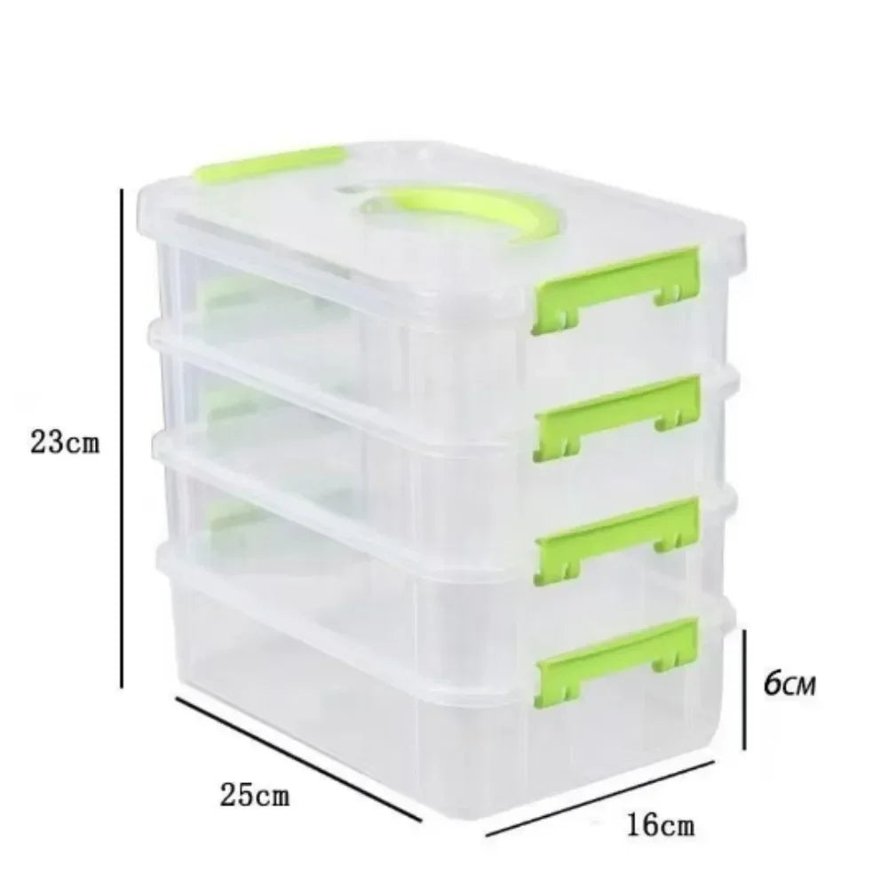 Building Blocks Storage Box Transparent Visibility Tool
