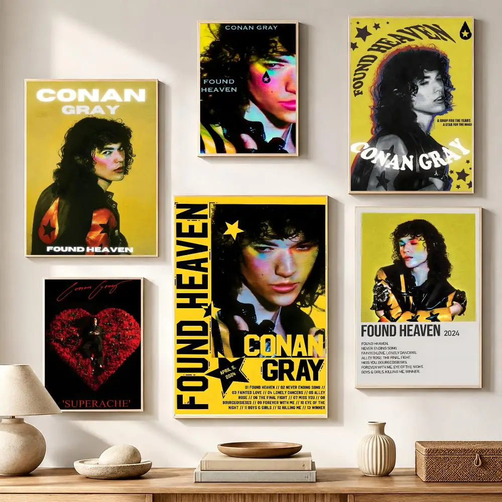 Conan Gray Poster HD Waterproof PVC Stickers – Wall Décor
