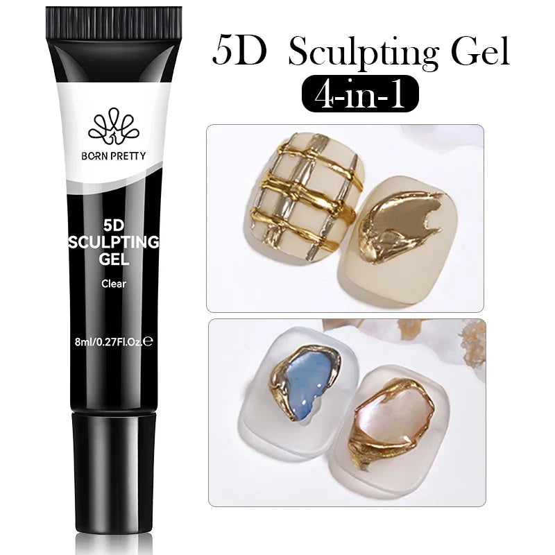 BORN PRETTY 5D Nail Sculpting Gel – Mirror Embossing 8ml