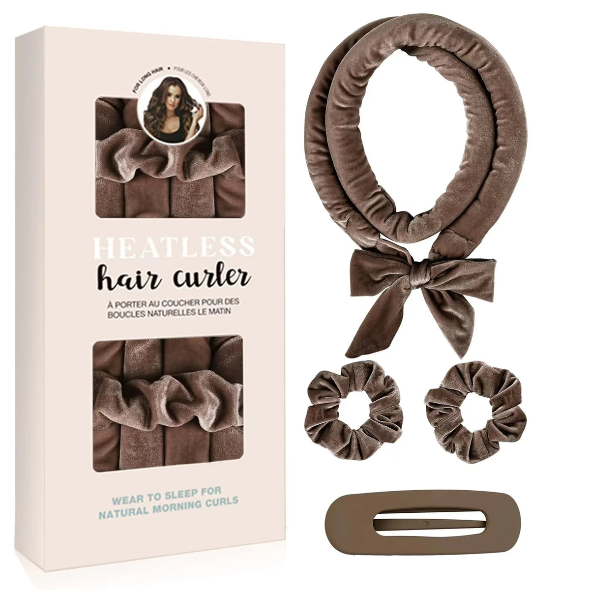 Heatless Curling Rod Headband – No-Heat Hair Roller Set