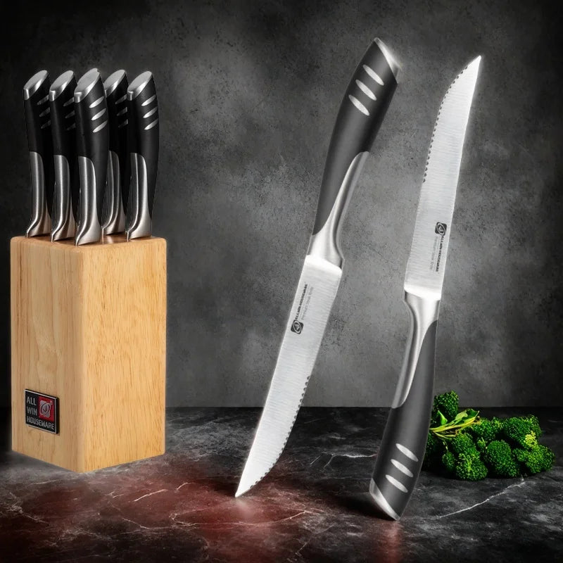 6-Piece Steak Knife Block Set | High Carbon Stainless Steel
