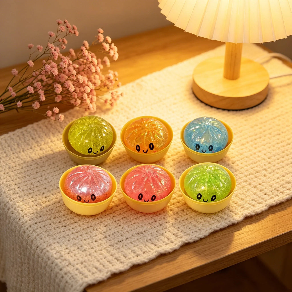 Bread Shape Squeeze Ball – 6 Colors | Sensory Fidget Toy