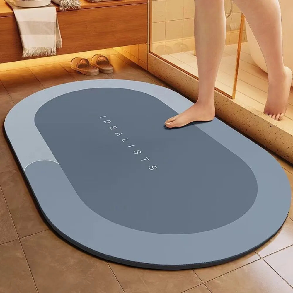 Diatomaceous Mud Bathroom Mat – Anti-Slip Quick-Dry Foot Mat