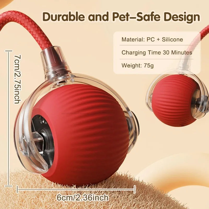 Electric Self-Moving Cat Ball Toy | Auto Rolling Interactive Play
