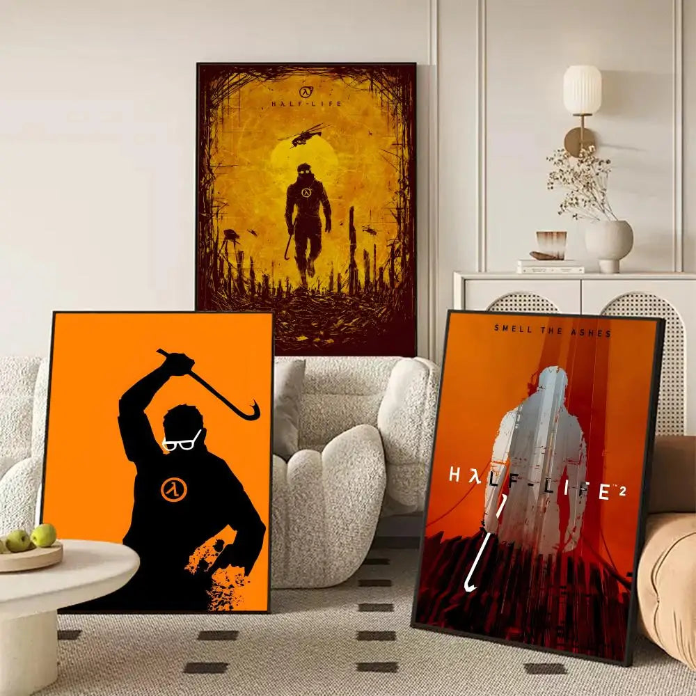 Half-Life Game Poster Sticker – HD Self-Adhesive Wall Art