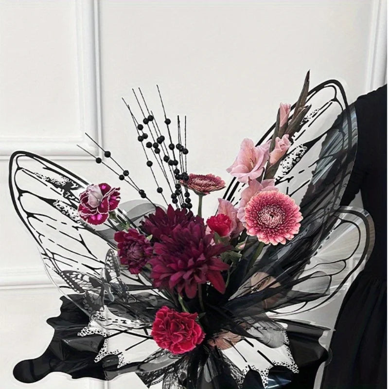 40-Piece Butterfly Wing Flower Wrapping Paper | Bouquet Film
