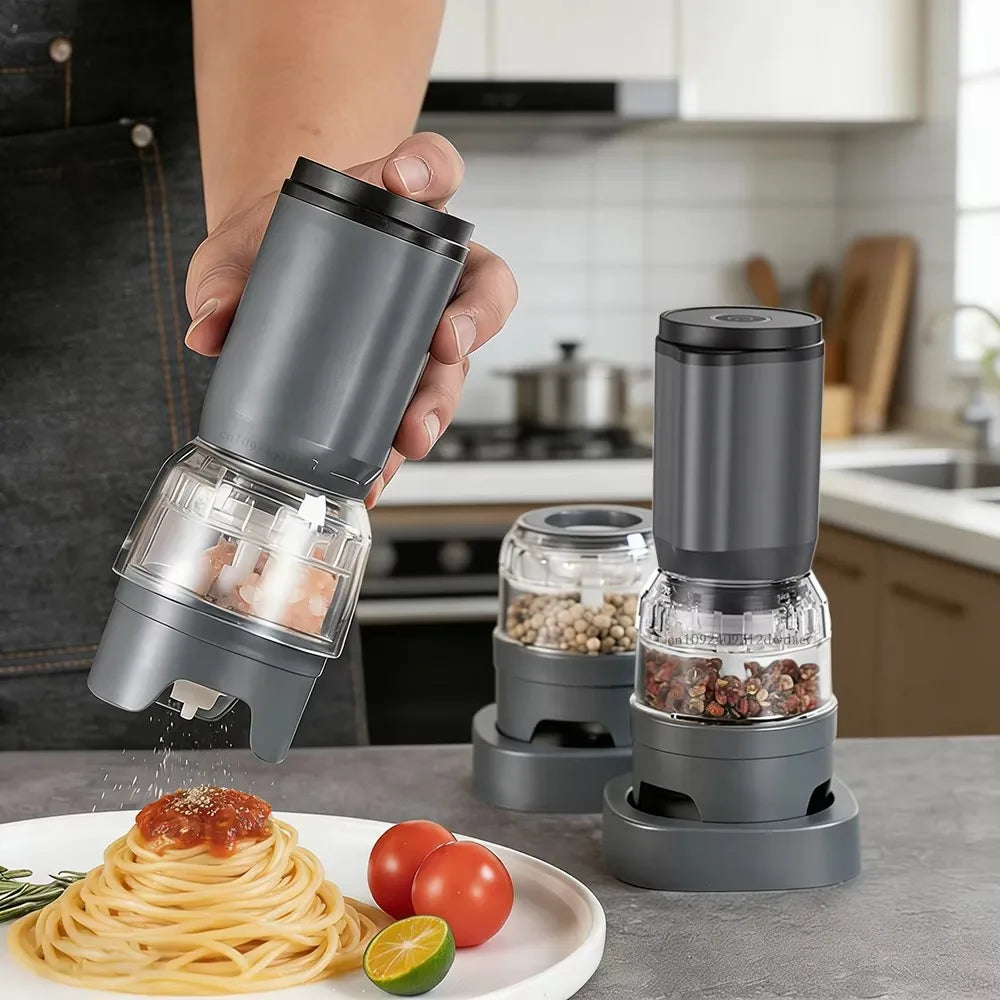 Rechargeable Electric Pepper Grinder Set | Ceramic Core