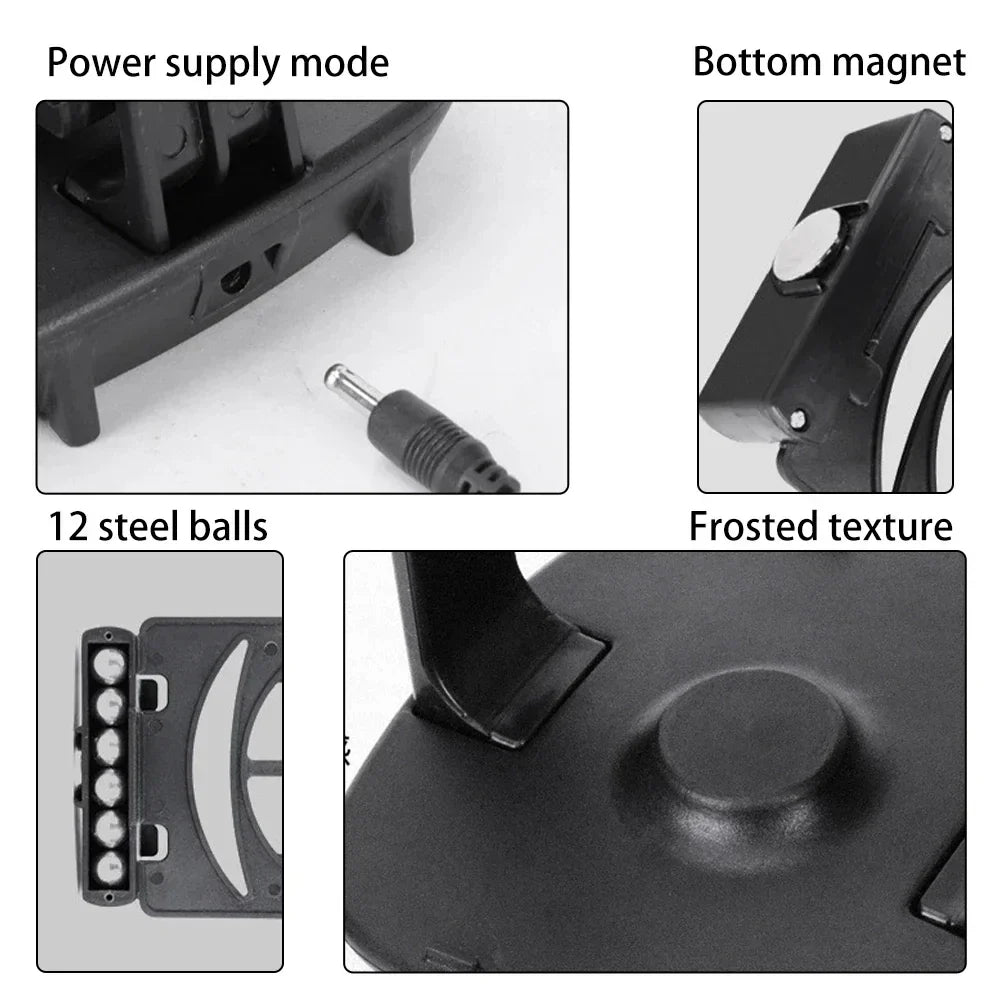 Dual Phone Step Shaker Desk Stand – Auto Pedometer Wiggler