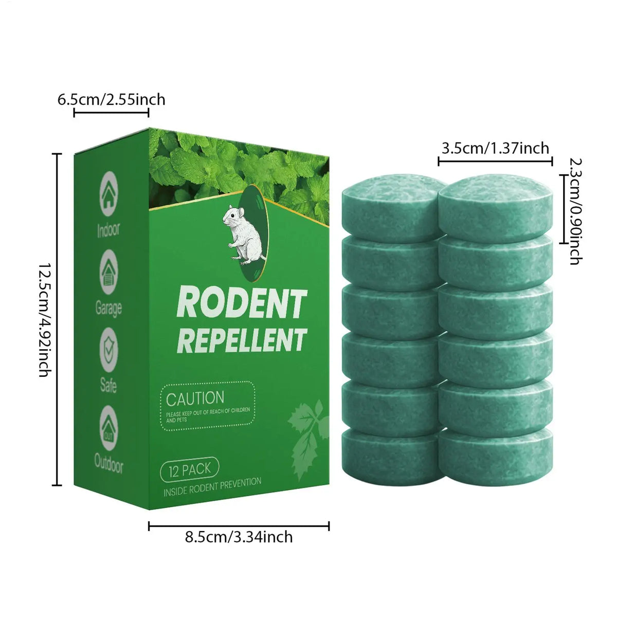 Mice Repellent Balls 12-Pack – Indoor & Outdoor Mouse Deterrent