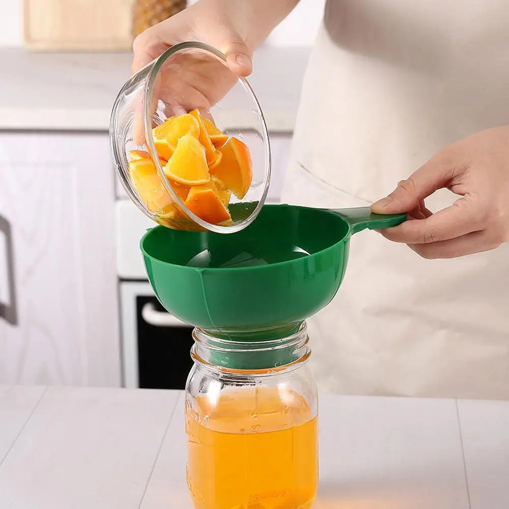 Wide Mouth Food Grade Plastic Funnel for Kitchen – 1-2 Pack