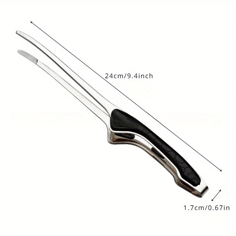 Stainless Steel Kitchen Tongs Serving Cooking Metal Food Non-slip