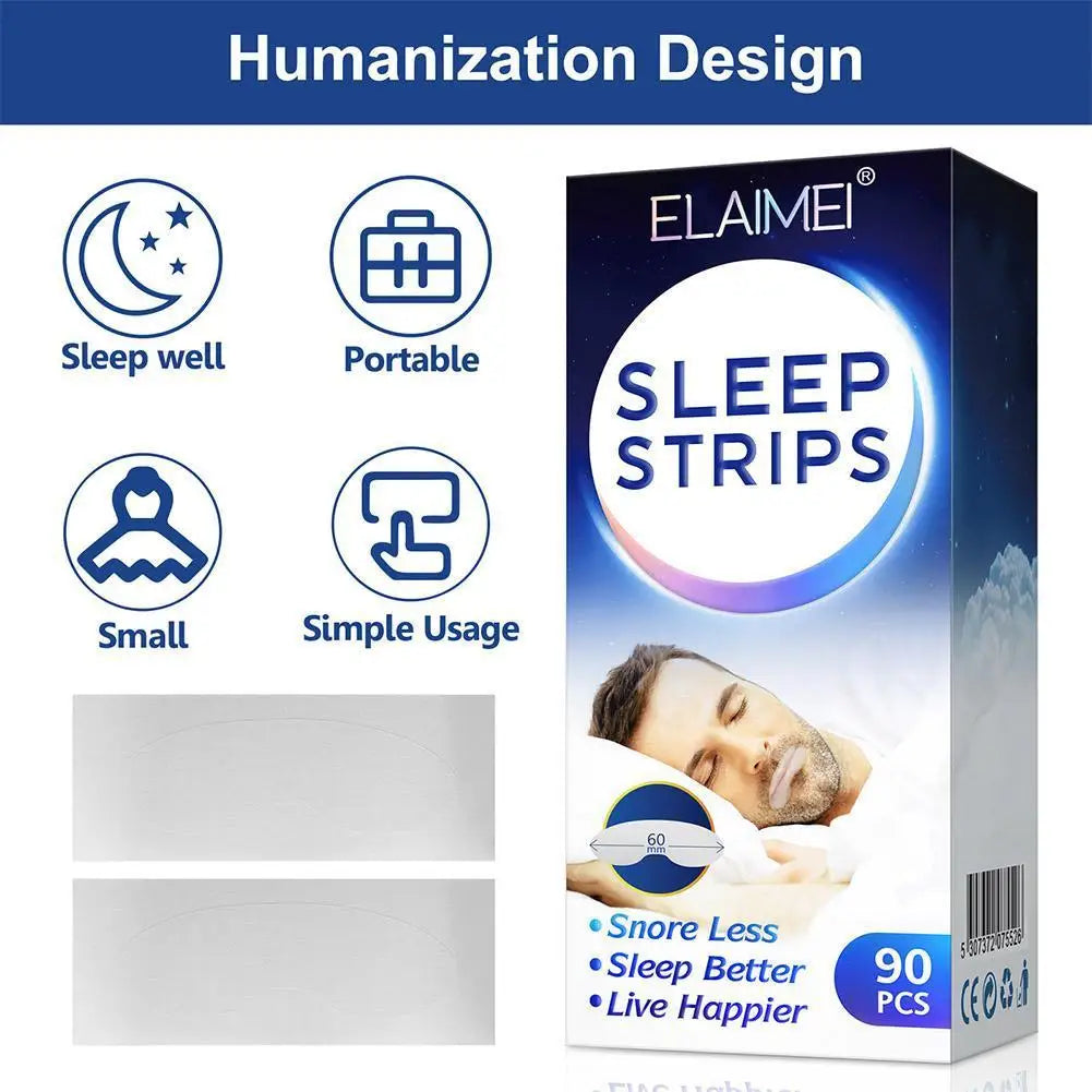 Mouth Tape Sleep Strips 90pcs – Nasal Breathing & Quieter Sleep