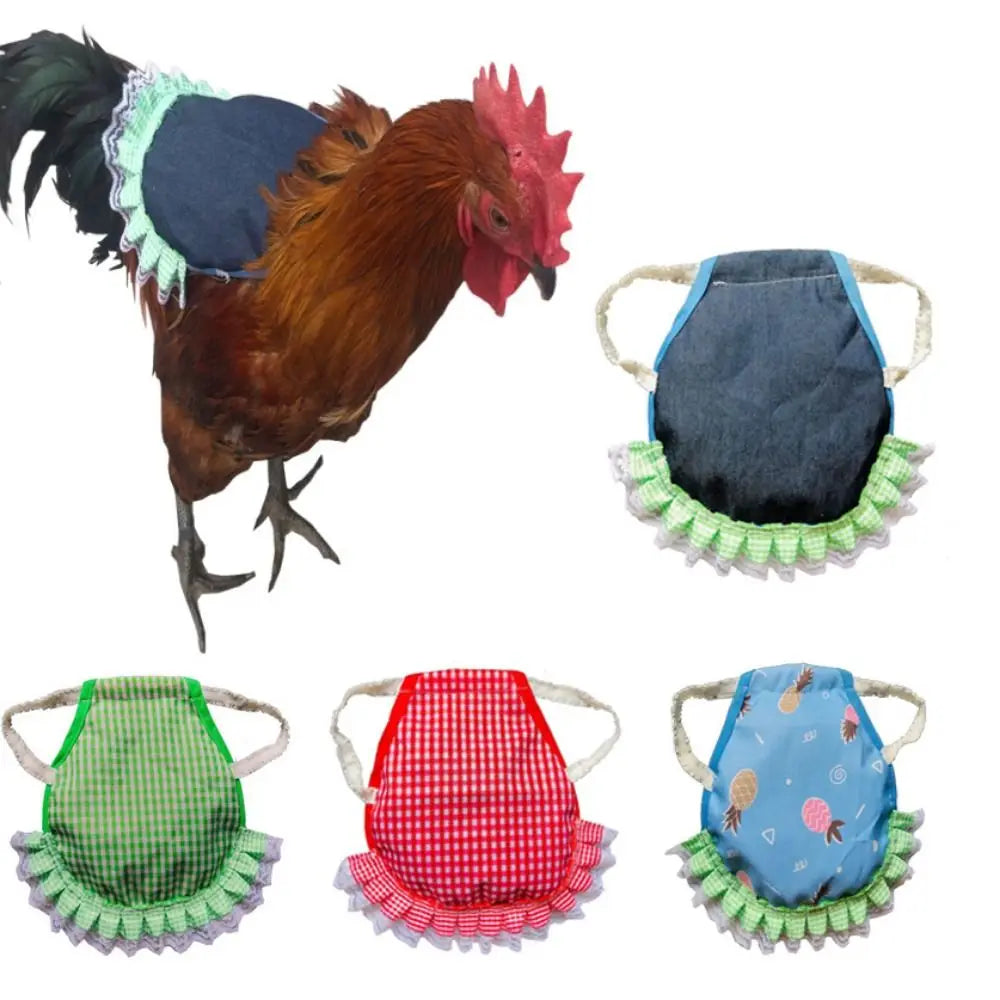 Adjustable Chicken Saddle Apron – Soft Hen Feather Protector
